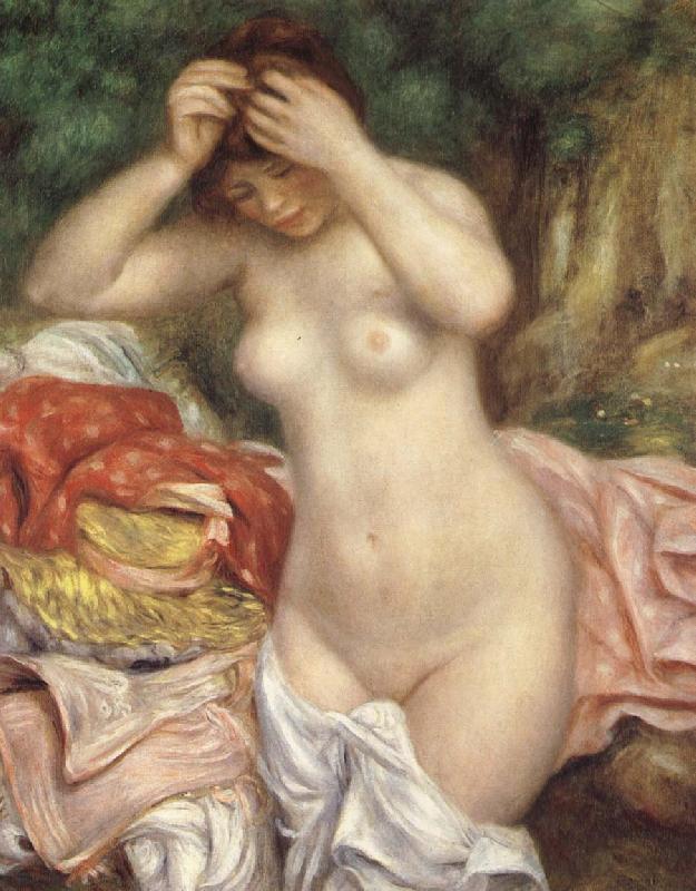 Pierre-Auguste Renoir Bathing girl who sat up haret oil painting image